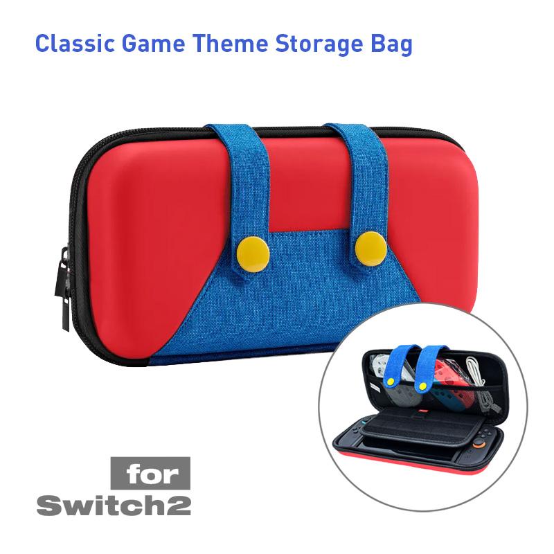 Travel Switch 2 Case for Nintendo Switch2 /oled 2026, Carrying Cute Case with 10 Game Cartridge Holders, Slim Storage Pouch