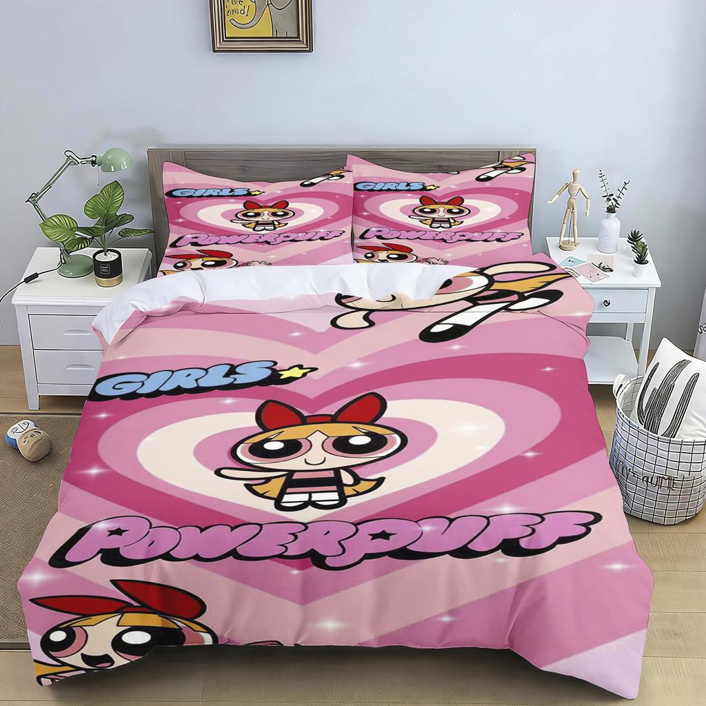 The Girls Printed Bedding 2/3 Piece Duvet Cover Set Cartoon Style For Children Adult Bedroom Home Decor Perfect