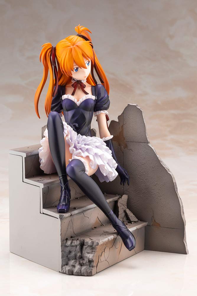 Neon Genesis Evangelion Asuka Langley Soryu Lolita měřítko PVC malovaná dokončená figurka ~Gothic ver.~RE 1/7