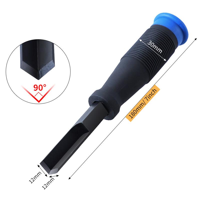 8mm 12mm Woodworking Right Angle Chisel Slotting Digging Piercing Right Angle Punching Chisel Groove Hinge Carving Special Tool