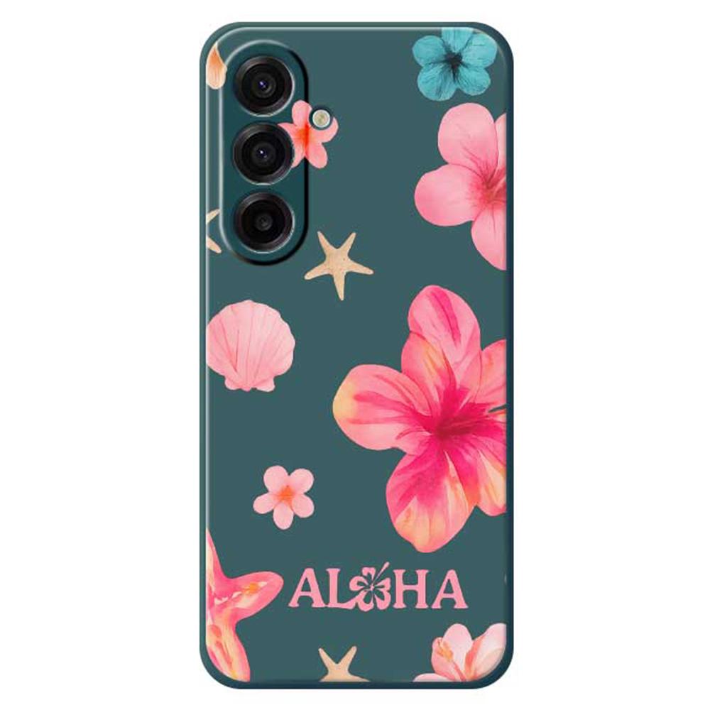 For Samsung Galaxy A17 5G Case Shell Flower Pattern Printing Straight Edge TPU Phone Back Cover