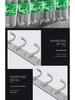 304 Stainless Steel Wall-Mounted Hook Rack for Kitchen & Bathroom