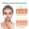 Facial Depilatory Wax Strips 30Pcs Facial Wax Strips+8 Calming Oil Wipes Hypoallergenic Eyebrow Upper Lip Hair Removal Wax Paper