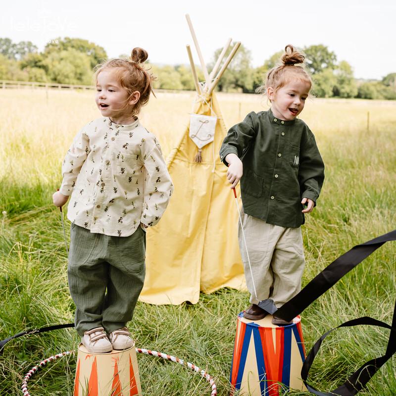 LELE JOVE Nordic Kids Anti-Mosquito Cotton Pants