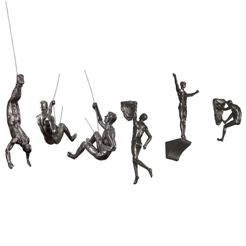 Retro Industrial Rock Climbing Wall Art for Living Room