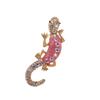 Elegant Crystal Lizard Brooch: Versatile Rhinestone Gecko Pin for Women's Fashion
