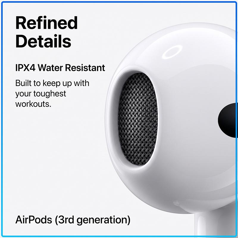 Ασύρματα Ακουστικά Bluetooth AirPods 3 Τύπου One Tap Pair Θήκη Φόρτισης Type-C Περιβαλλοντικός Στερεοφωνικός Ήχος Ελαφριά Άνετα Ακουστικά