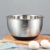 ZISIZ Stainless Steel Mixing Bowl with Silicone Base