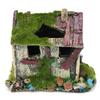 Aquarium Fish Tank Decoration: Resin Rockery Ornament Hiding House for Small Fish with Moss