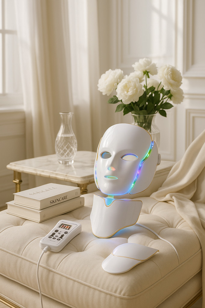 7 Colors Led Facial Mask Machine Light Photon Therapy Acne Face And Neck Set Beauty Led Light Treatment Skin Rejuvenation