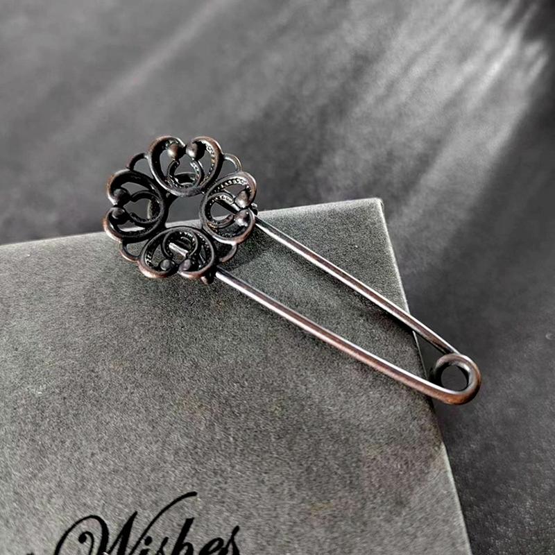 Ретро Большие Булавки для Одежды Металлические Безопасные Булавки Джинсы Платье Шарф Регулируемые Булавки Аксессуары