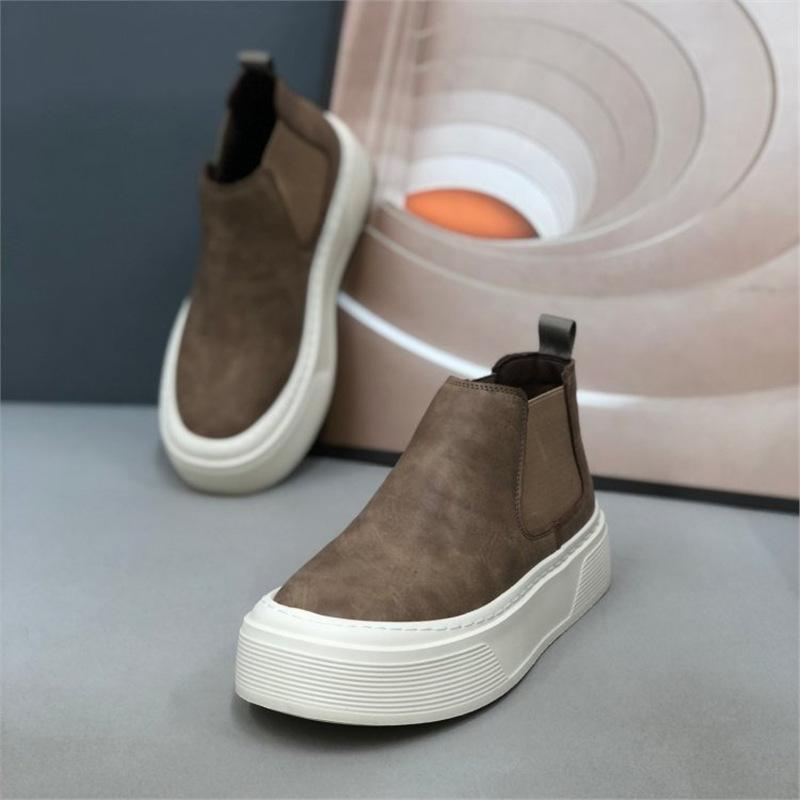Neue lässige High-Top-Schuhe Schuhe mit dicker Sohle bequeme atmungsaktive Schuhe