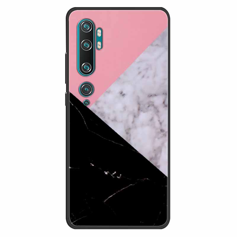 For Xiaomi Mi Note 10 Case Silicone Soft Owl Lion TPU Fashion Back Cover For Xiaomi Mi Note10 Cases Protective Printed Covers