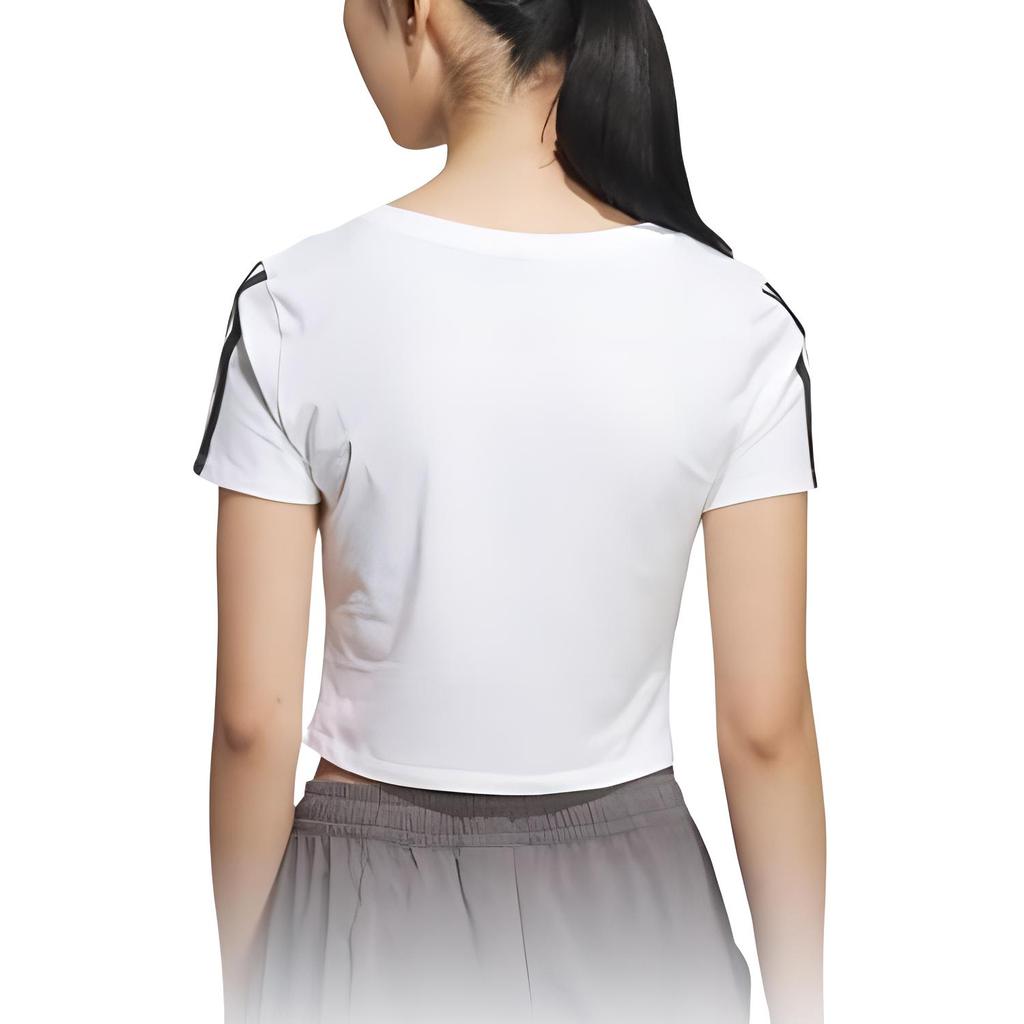 adidas T Shirts Women's White Crew Neck Moderate Other JZ2313