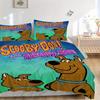 3dílná sada povlečení Scooby Doo Scrappy Doo, Obsahující 1 povlak na přikrývku a 2 povlaky na polštáře, Bez výplně, Měkké a pohodlné pro domácí ložnici F077