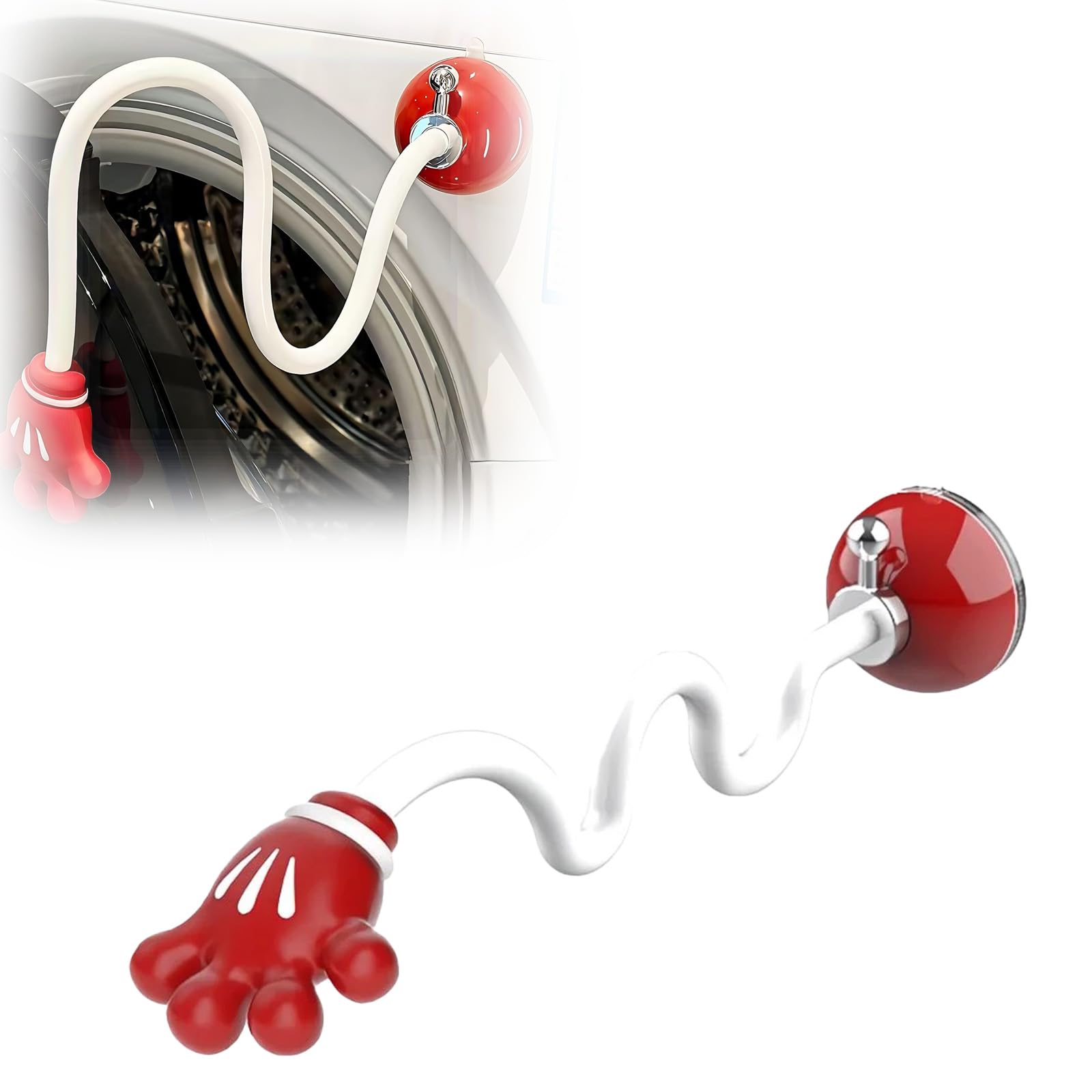 

Suction Cup Washer Door Prop-Stabilizer For Front Load Machines,Washer Door Holder-Fits Most Washers & Rv Laundry Doors Adjustable Positioning Tool