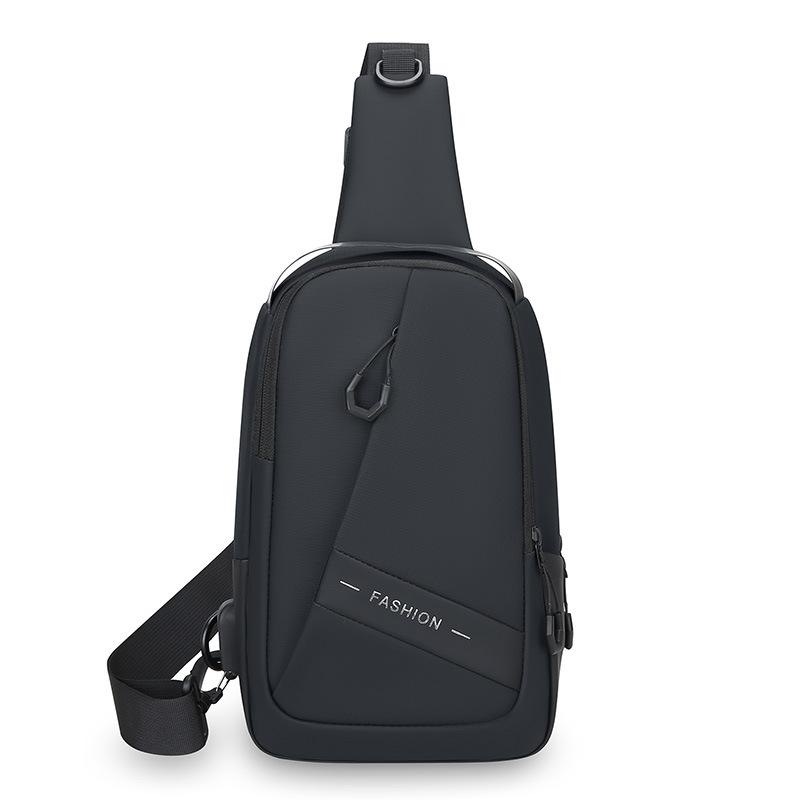 1Pc New Breast Bag Men's Fashion Casual Business Shoulder Messenger Bag Youth Large-capacity Outdoor Sports Bag