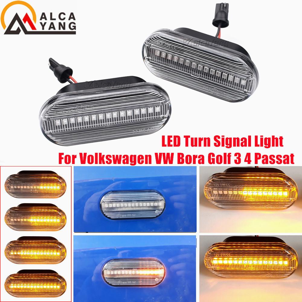 

2 шт. Светодиодный динамический боковой габаритный указатель поворота для VW Bora Golf 3 4 MK4 Jetta Lupo Passat Z2 3BG Polo SB6 SEAT Ibiza T5