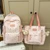 Schoolbag Japanese Ins School Bag Girls Junior High School Cute Sweet Star Backpack High School Student Lightweight Large Capacity Backpack