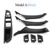 LHD Schwarze Kohlefaser Auto Armlehne Schalterblende Türgriff Abdeckung Zierleiste Für BMW 5er F10 F11 520 523 525 528 530 535