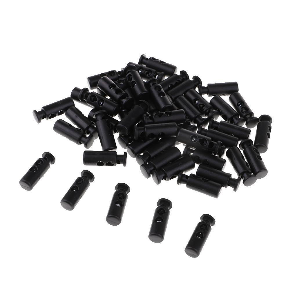 50pcs Plastic Double Hole Toggle Spring - XS038