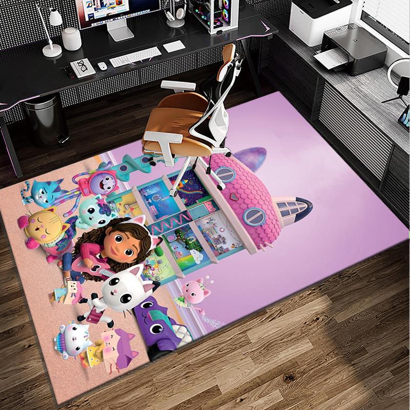 Rainbow Friends Dollhouse Office Rug Chair Mat, Game Carpet, Suitable for Front Door, Bedroom, Living Room, Desk, Holiday Gift