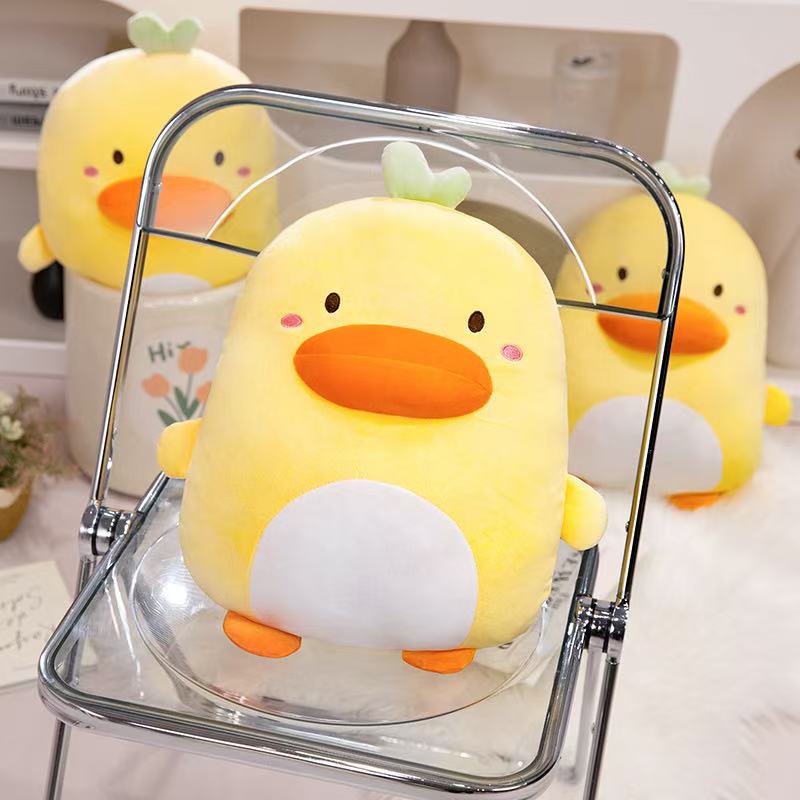 45cm Cute Duck Doll Pillow Plush Toy Handmade Doll Cartoon Anime Cute Cushion Home Decoration Children's Birthday Gift Toy