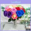 Faux Roses For Wedding Bouquets Home Decoration And Photography Props With Soft Touch
