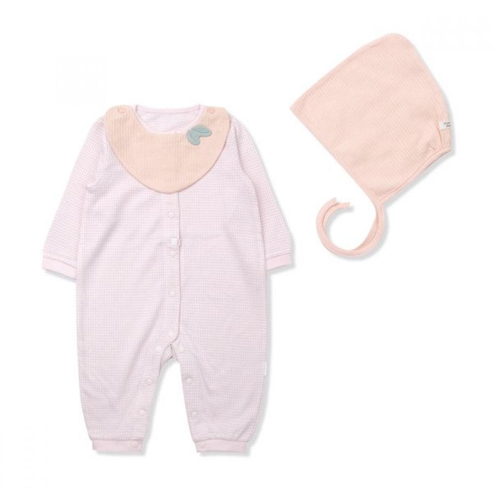 Organicmom Berry Check Long Sleeve Bodysuit   Hat Set  Mislqe03 75
