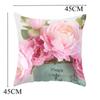 1PC New Retro Realism Rose Flower Series Printed Single Side Pillow Cover Car Cushion Cover Sofa Living Room Bedroom Pillow Cover  (No Pillow Inner)