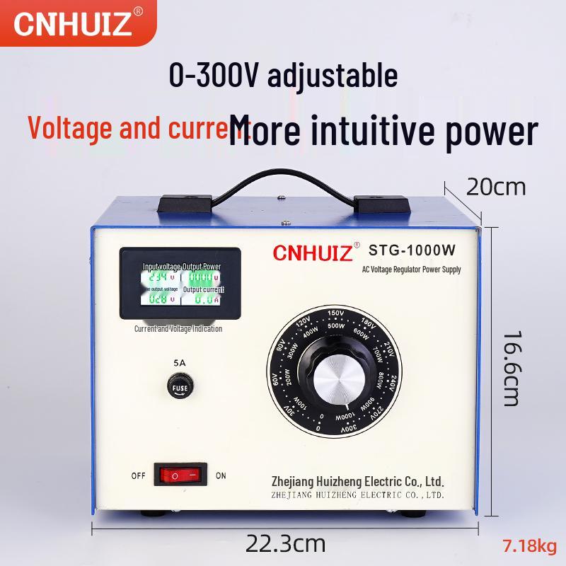 220V Household Single-Phase Voltage Regulator, STG-500W Adjustable Transformer, 0-300V Power Supply