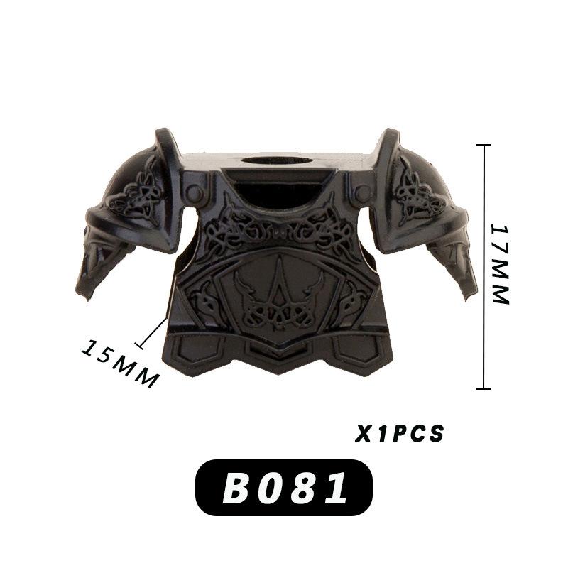 20Pcs Kerui Movie Medieval Character Figure Weapon Accessories Armor Assembling Children'S Toys B558