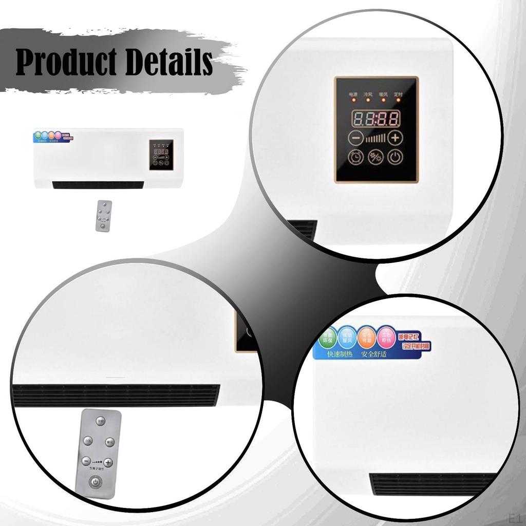 Small Split Air Conditioner Heater Timer Heat Pump for Office Apartment Dorm Without Flower