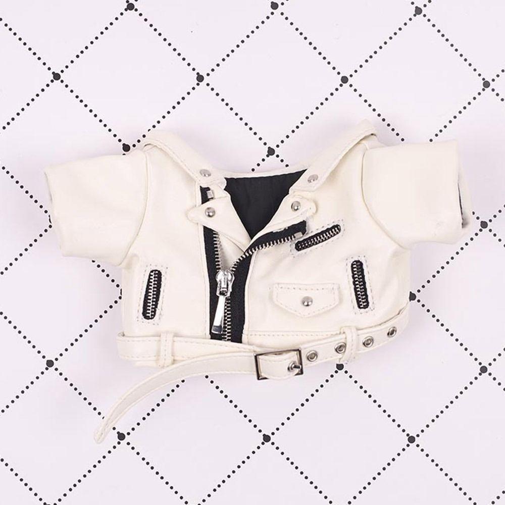Fashion Outfits Doll Accessories Doll Clothes PU Leather Tops Winter Top Coats Handmade Jacket