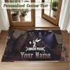 Crystal Velvet Square Rug Custom NameLinkin Park Pattern Non Slip Home Floor Decor Rug