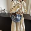 Bag Summer High-end Sense Niche Texture Underarm Bag 2025 New Denim Vegetable Basket Large-capacity Messenger Bag
