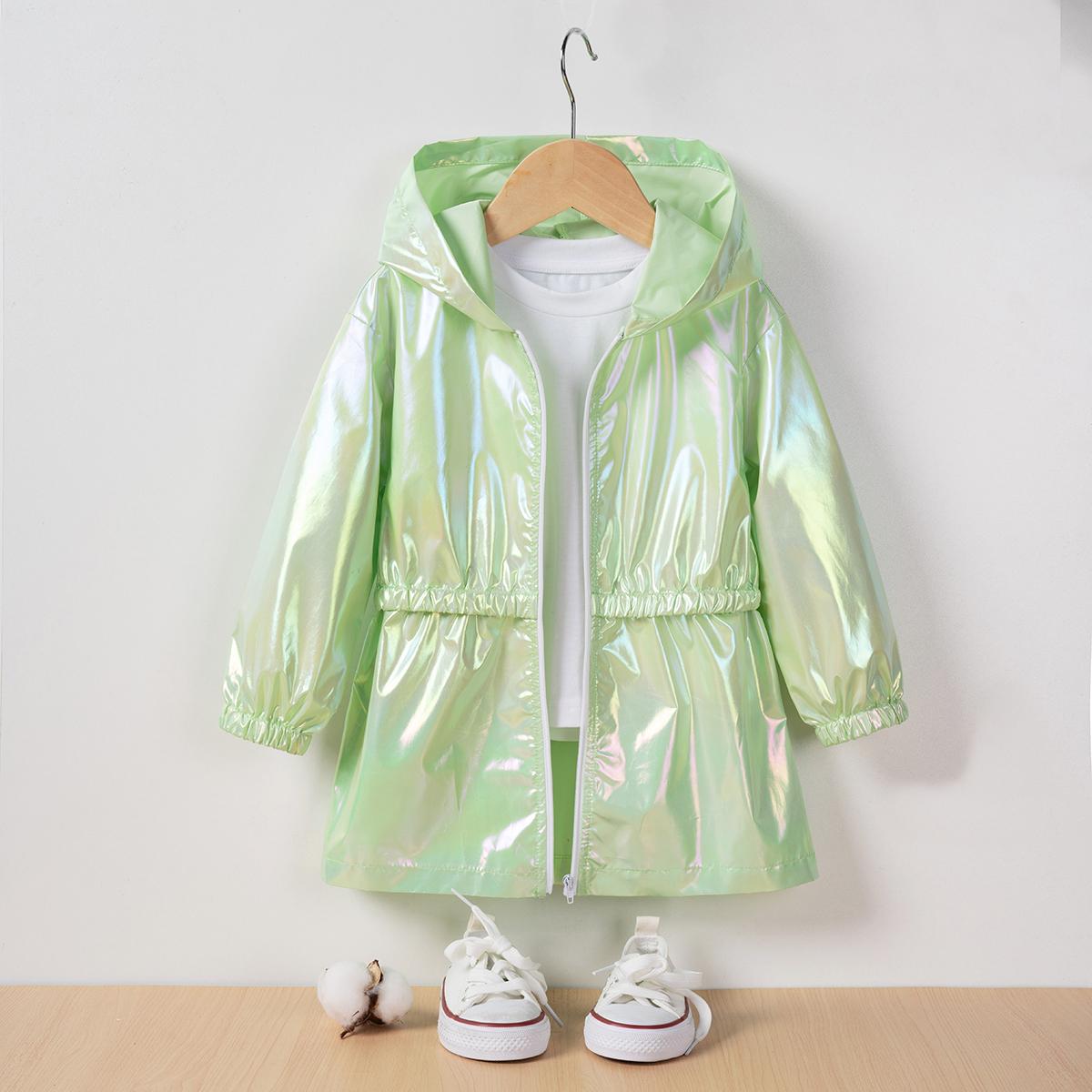 

Модная тонкая куртка с капюшоном для девочек Symphony Going Out 90 зелёный