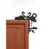 1PC Metal Sleigh Wall Stickers: Door Corner & Party Decor