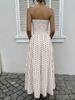 2026 Summer Elegant Retro Polka Dot Sleeveless Long Dress