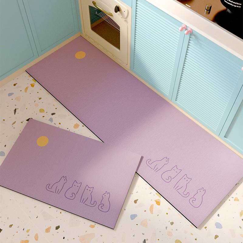 

Kitchen Carpet Long Rug Pvc Leather Waterproof Non-slip Floor Mat Home Decoration Alfombra De Cocina Cozinha 1pc 50x80cm