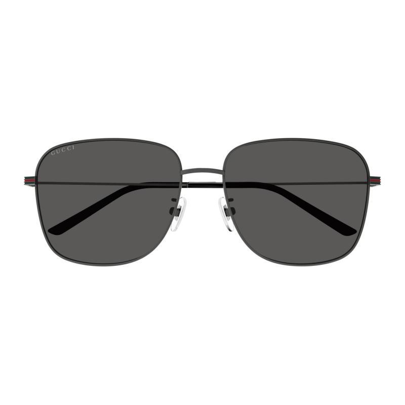GUCCI Metal Square Sunglasses Unisex Couple Style