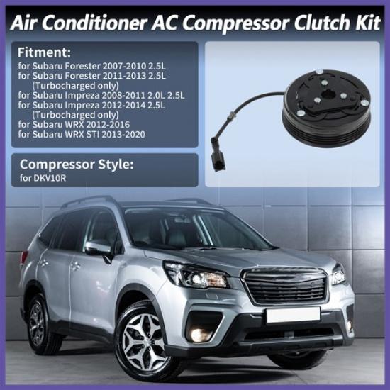 Air Conditioner AC Compressor Clutch Set For Subaru Forester Impreza WRX STI