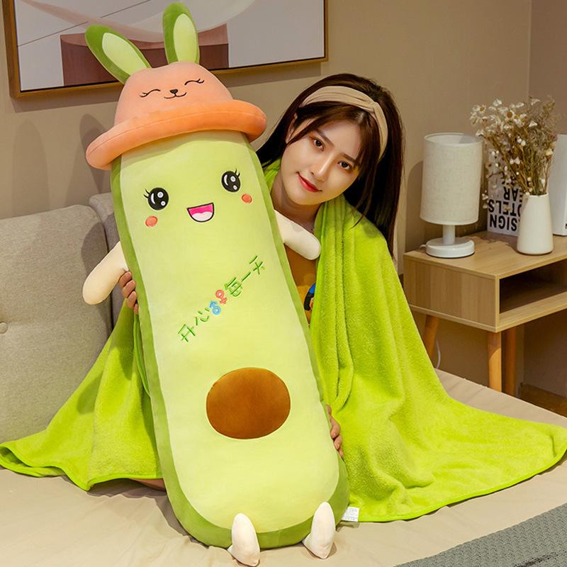 

Милая плюшевая игрушка-подушка в виде авокадо, кукла, кукла, девочка, спящая на кровати, девочка, супер мягкая 80cm