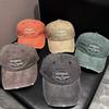 Vintage Ins Letter Embroidery Worn Baseball Cap Unisex Beggar Hat Showing Face Small Trendy Hat NOMAL Cap
