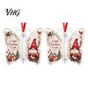 Festive Tree Hanging Decor Butterfly Cash Gift Ornament, Christmas Money Holder with Gifts for Family Friends Print, Acrylic Pendant Surprise Giving,