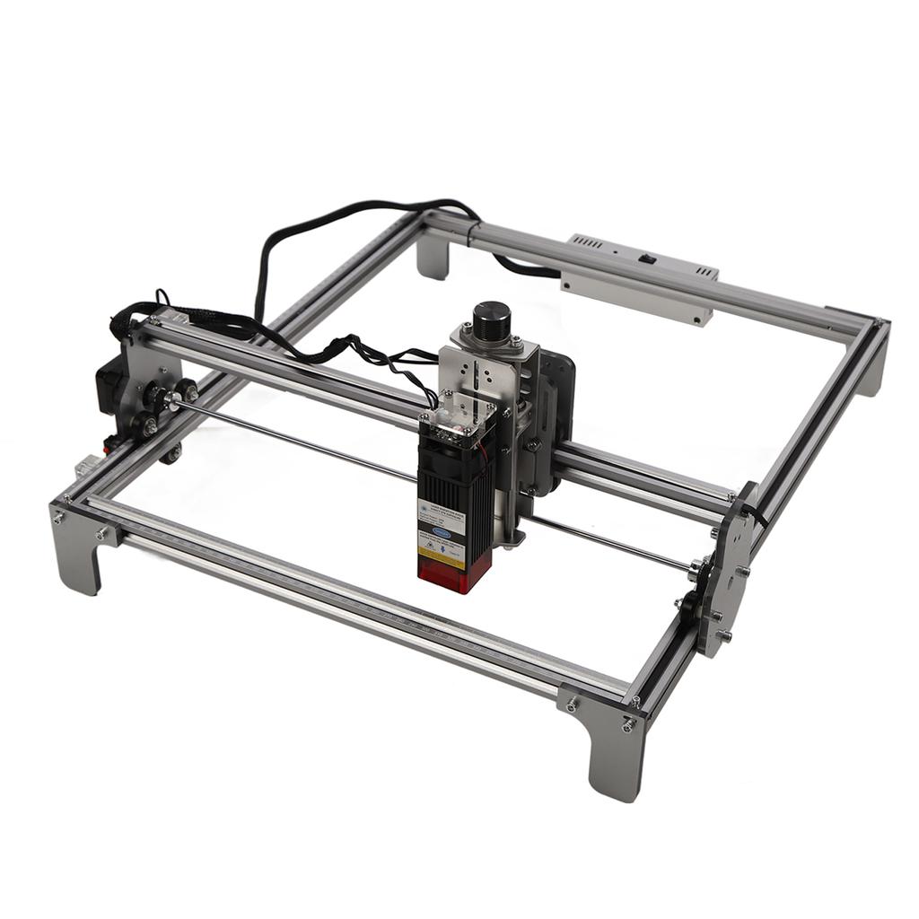Graveur Laser 20W Zone de Coupe 420 X 400mm Alliage d'Aluminium Acrylique Machine de Gravure Laser 100‑240V Prise US