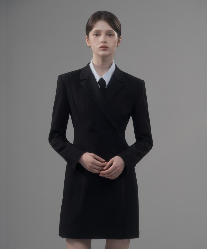 Mausolleum Jenn Suit Jacket Dress - Black