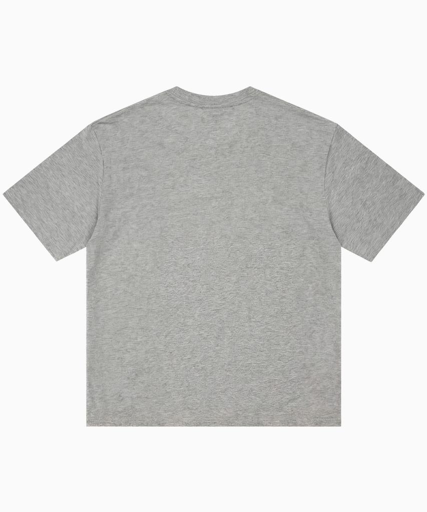 SAINTPAIN Sp Heavyweight Layer Crossbody Short Sleeve Tee Melange Grey