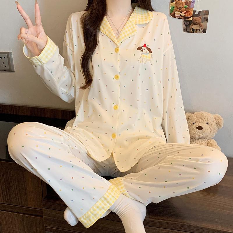 Women's Pajamas Set Pajamas 2-piece Set Airy Soft Casual Printed Pajamas