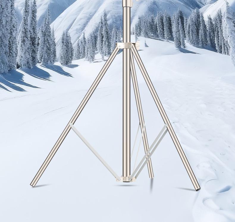Ambitful Zhijie 4m Stainless Steel Light Stand, 20KG Load, Reinforced for Live Broadcast & DSLR Cameras